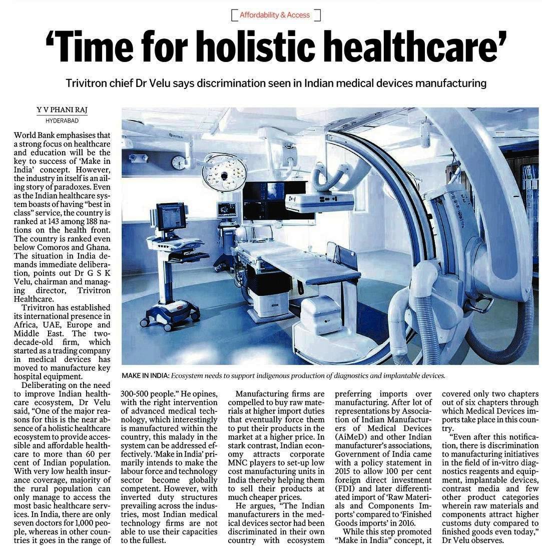 Time for holistic healthcare