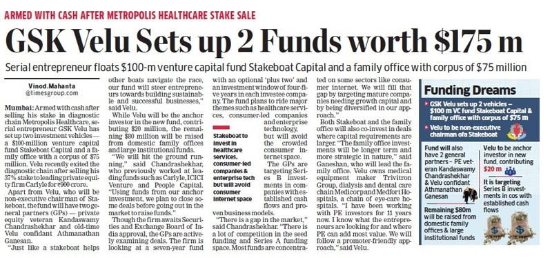 Armed with cash after Metropolis Healthcare stake sale