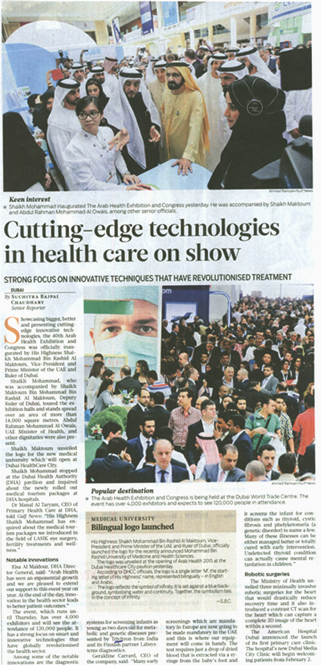 Cutting- edge technologies in healthcare on show
