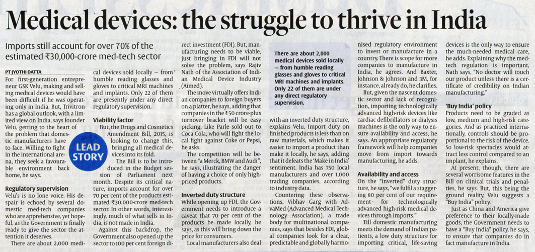Medical devices: The struggle to thrive in india