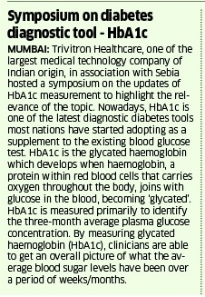 Symposium on diabetes diagnostics tool - HbA1c