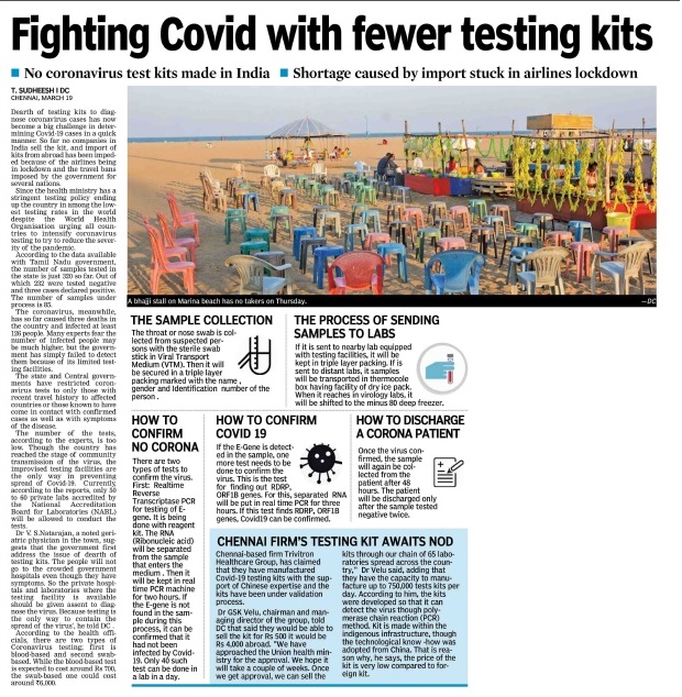 Fighting Covid with fewer testing kits