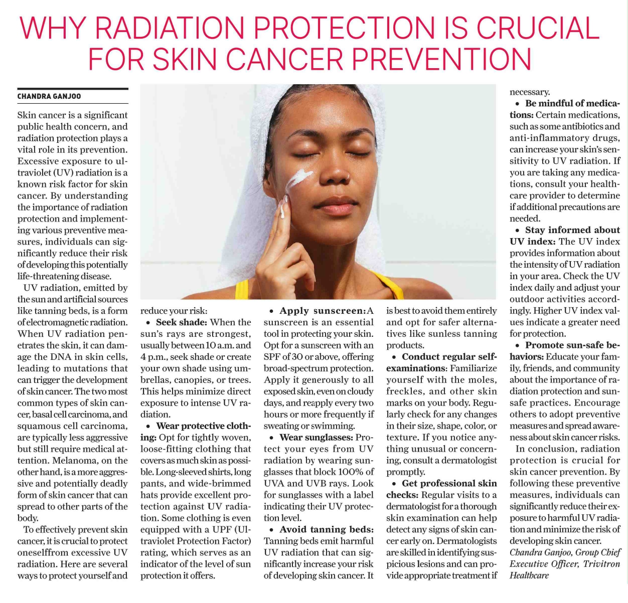 Why Radiation Protection is Crucial for Skin Cancer Prevention