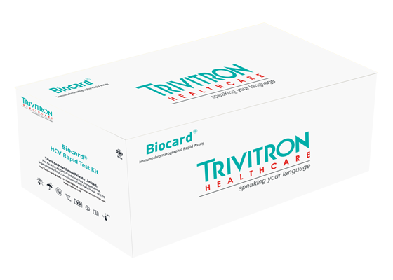 Biocard HCV Rapid Test Kit | Trivitron Health Care